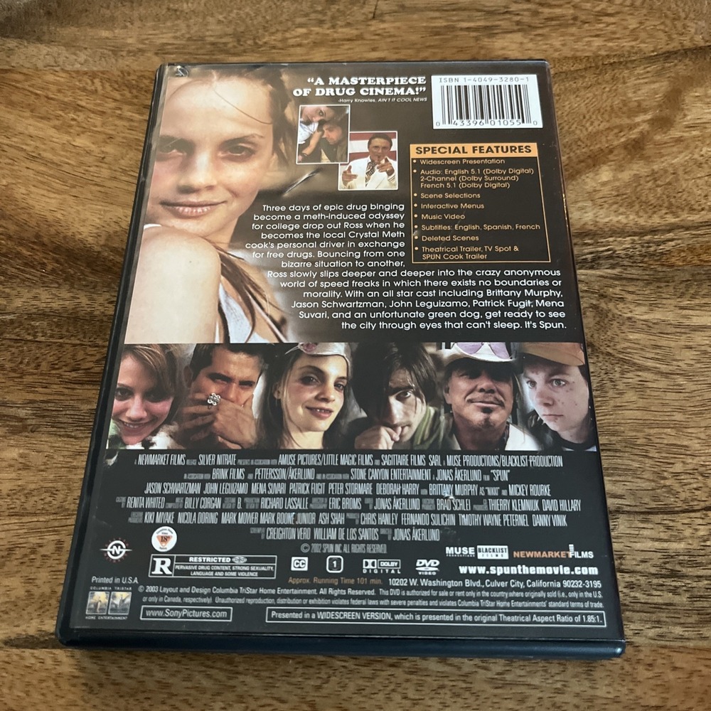Spun (DVD, 2003, R-Rated Version) - Picture 2 of 6